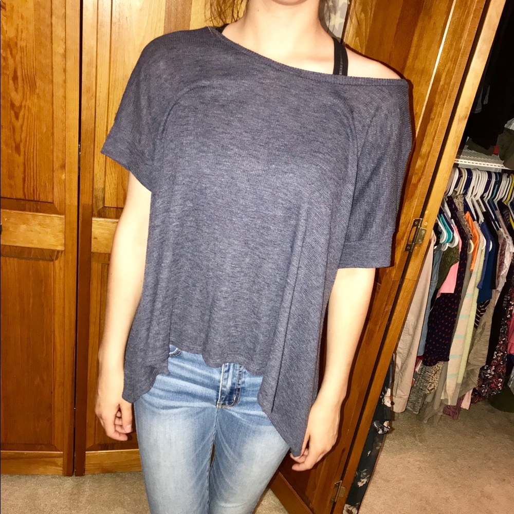 Loose off the shoulder shirt